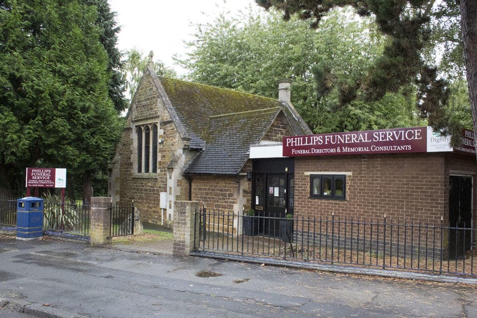 Phillips & Son Funeral Directors in Rockingham Road, Corby