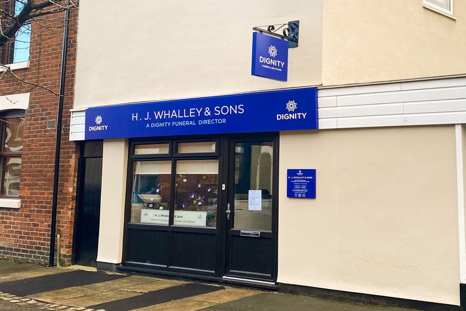 H. J. Whalley & Sons Funeral Directors in Preston, Lancashire.